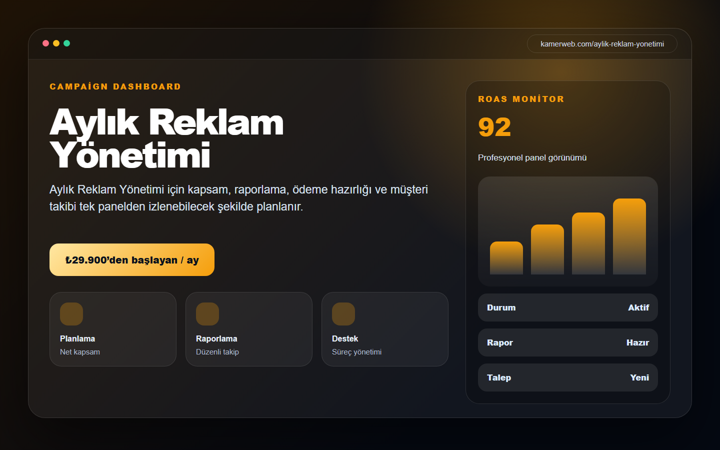 Reklam Yönetimi Paketleri görsel paneli