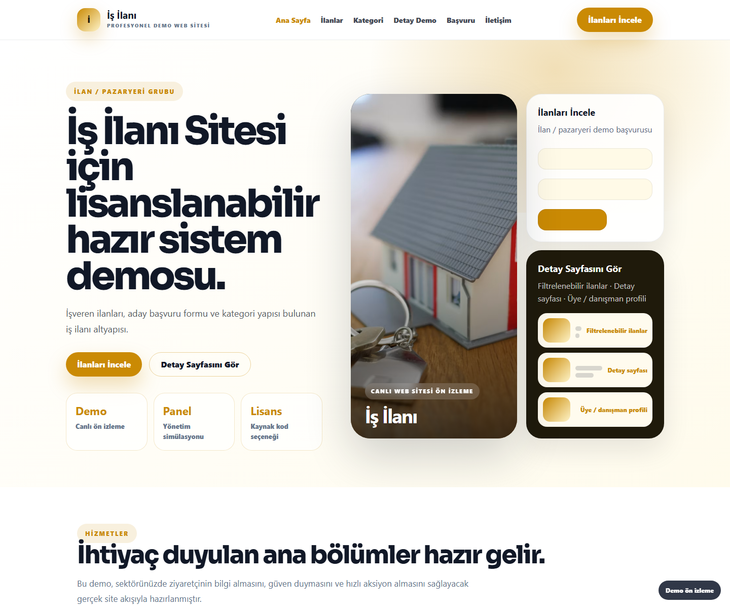 İş İlanı Sitesi büyük web sitesi ön izleme görseli