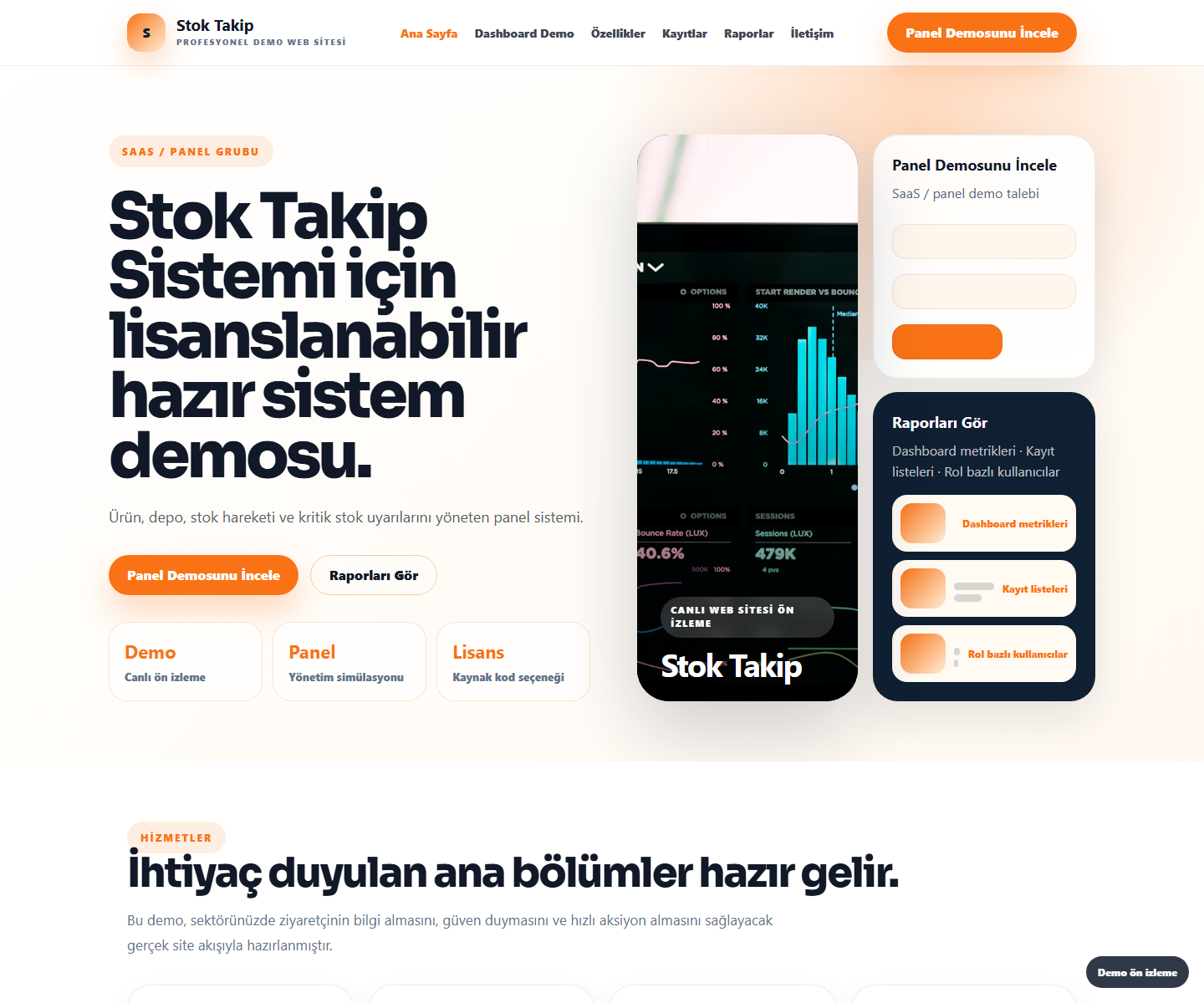 Stok Takip Sistemi ödeme ürün özeti görseli
